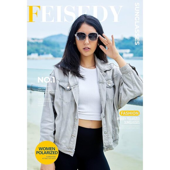 Women's Gray Crystal Square Sunglasses Sparkling Composite Shiny Frame Design - Picture 2 of 9